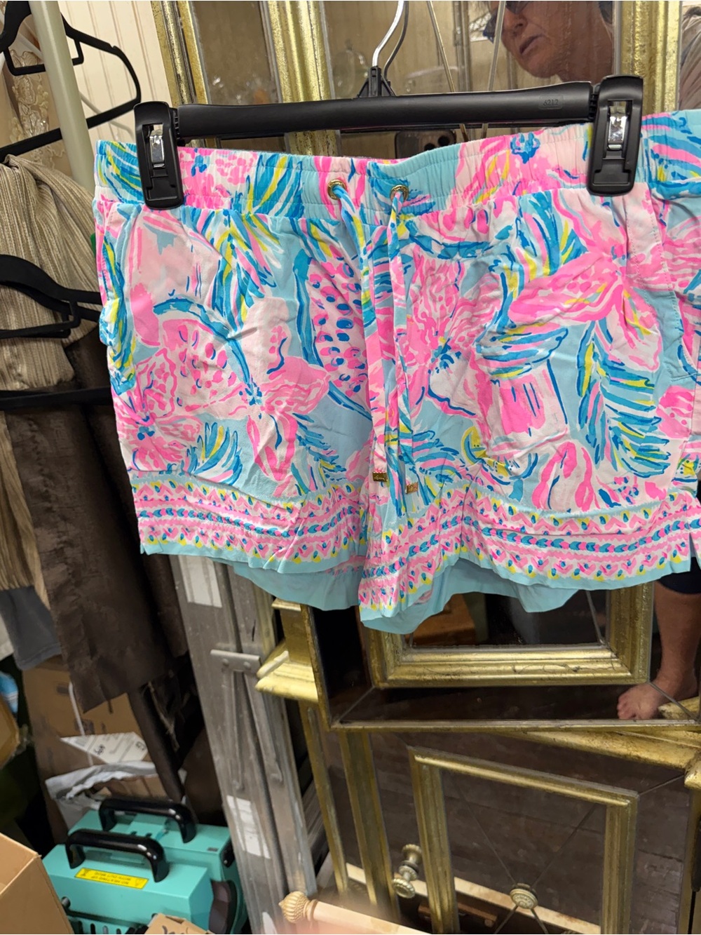 Lilly Pulitzer Katia Shorts in Blue Ibiza Gimme The Juice Engineered size M